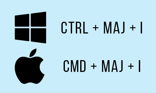 CTRL + MAJ + I