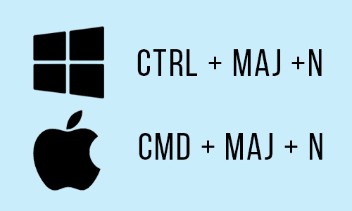 CTRL + Maj + N