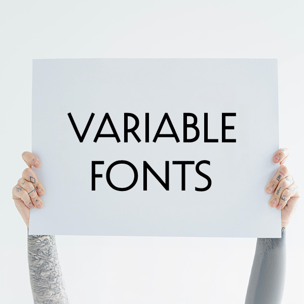Panneau avec un texte variable fonts écrit dessus